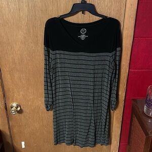 Maurice’s black and gray V- Neck dress